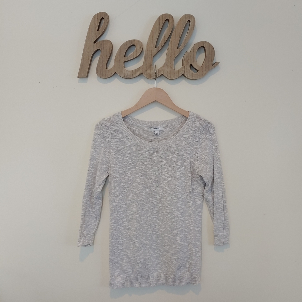 Cozy Light Gray Old Navy Sweater (S)